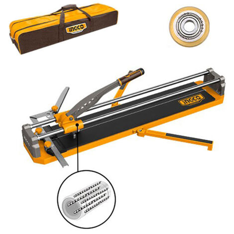 Ingco HTC04802 Tagliapiastrelle manuale 80 cm 800 mm Taglio Dritto Diagonale in Borsa