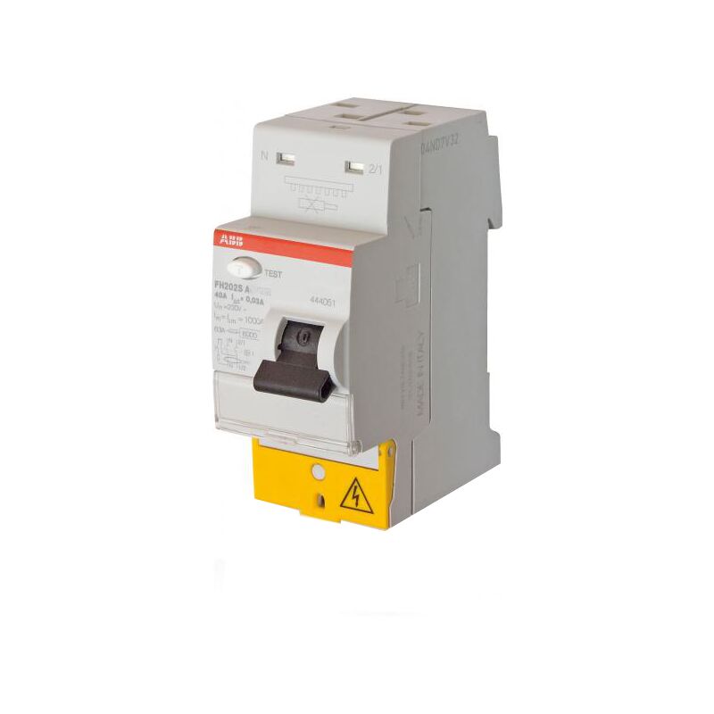 Interrupteur Differentiel FH202S ABB Bipolaire A 40A 30mA Sans Vis