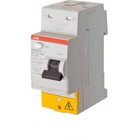 Interrupteur Differentiel FH202S ABB Bipolaire A 40A 30mA Sans Vis