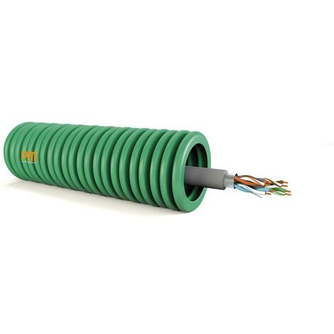 GAINE PRÉFILÉE 100M CÂBLE DE DONNÉES FTP CAT 6 2 X 4P6 LSZH C3Z8