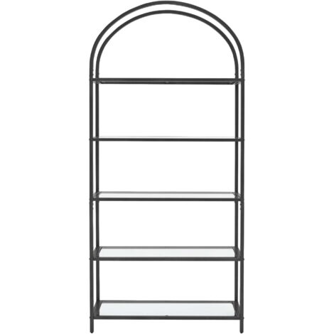 Biblioteca Valora LGT050B61 moderna de vidrio negro para sala (1/5)
