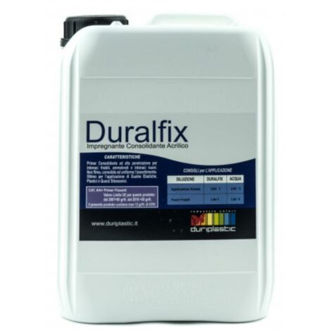 I pretrattamenti primer duralfix isolante acrilico consolidante lt 5 trasparente