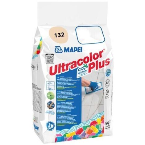 MAPEI - ULTRACOLOR PLUS MALTA CEMENTIZIA AD ALTE PRESTAZIONI 5 KG. COLORE 132 BEIGE 2000 6013245A
