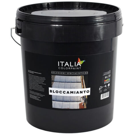 Pittura elastomerica incapsulante per amianto impermeabilizzante certificata tinta grigio - contenuto kg 20 - confezione 1