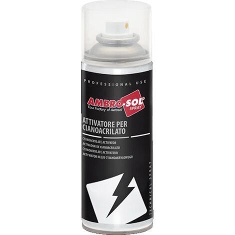 Attivatore Accelleratore x Collanti base Cianacrilato Ambro-Sol Spray da 200 ml