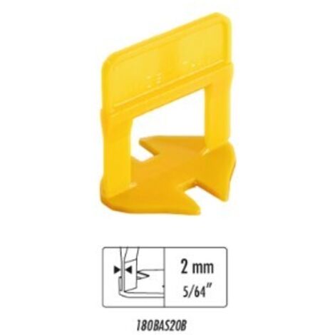 Raimondi BASE LIVELLANTE CON FERITOIA PER CUNEO H mm. 12  fuga mm. 2,0 - 250 pz.