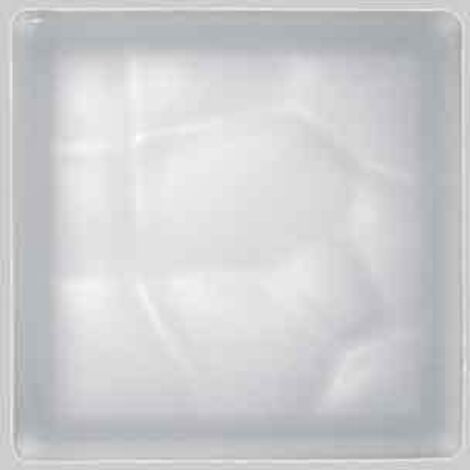 VETROMATTONE ONDULATO BIANCO SATINATO cm 19x19x8