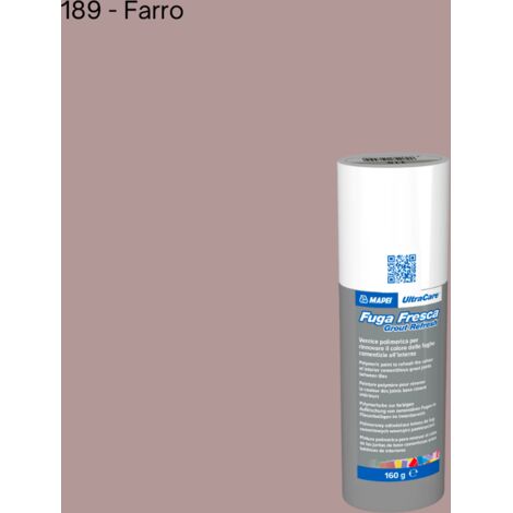 Rinnovo fughe sbiadite ripristinare pavimento ultracare fuga fresca 160 gr colore- farro - 189 - confezione 1