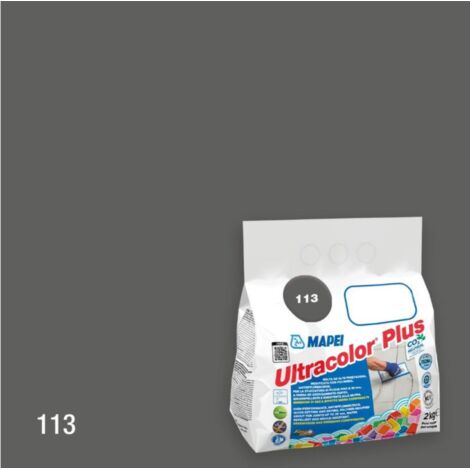 Stucco fughe resistente muffa antieffluorescenze ceramiche ultracolor plus 2 kg colore- grigio cemento - 113 - confezione 1