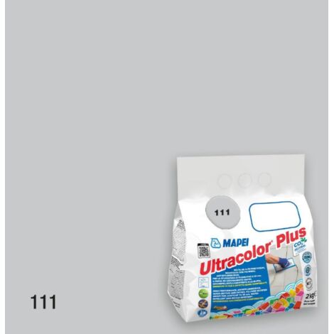 Stucco fughe resistente muffa antieffluorescenze ceramiche ultracolor plus 2 kg colore- grigio argento - 111 - confezione 1