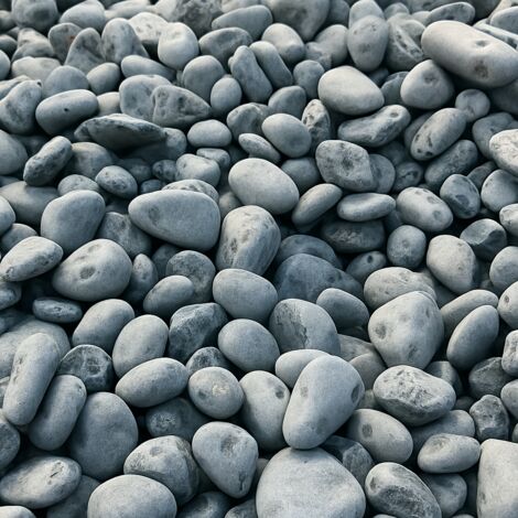 Ciottoli nero ebano pietre naturali decorativi giardini aiuole vasi misura 25/40 - formato 25 kg - confezione 1