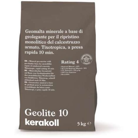 Kerakoll Geolite 10 Malta Tixotropica 5kg - Ripristino Calcestruzzo Armato