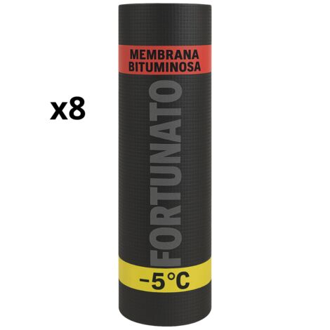 Membrana bituminosa impermeabilizzante casasciutta 4 kg/mq -5°c 8 rotoli 1x10 m