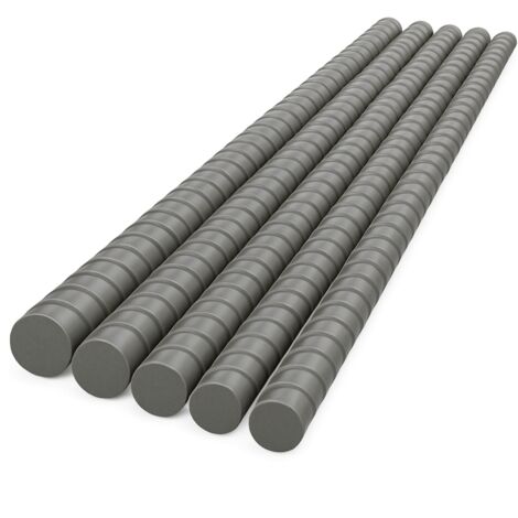 Tondino ferro zigrinato 1,2 m barra armatura cemento armato edilizia pezzi 5 misura Ø 14 mm - confezione 1