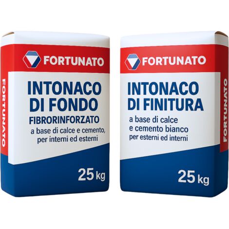 Set completo intonaco fondo fibrorinforzato intonaco finitura interni esterni