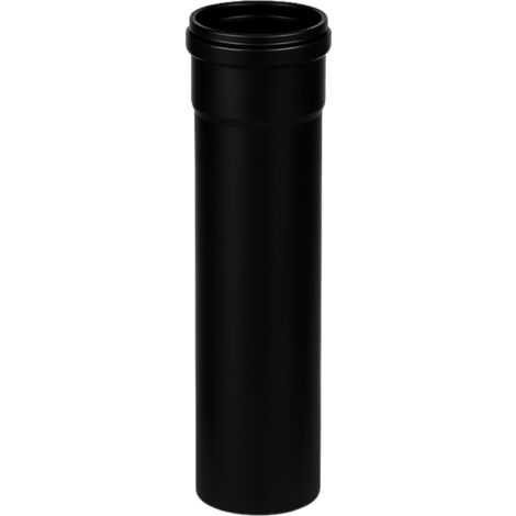 Tubo acciaio canna fumaria stufa pellet spessore 1,2 mm diametro 80 mm misura h 500 mm - confezione 1