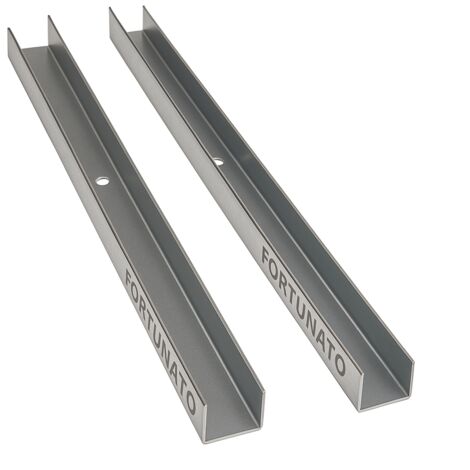 Guida u standard 2 m profilo preforato sp 0,6 mm fissaggio cartongesso 2 pezzi misure 40 x 100 x 40 mm - confezione 1