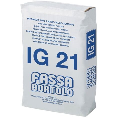 Ig 21 intonaco finitura base calce cemento bianco esterni interni sacco 25 kg