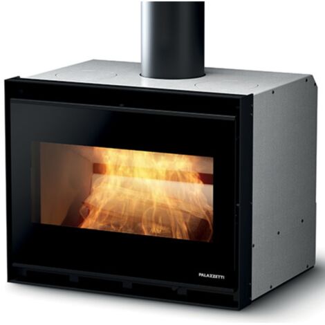 Caminetto a legna inserimento convezione naturale focolare thermofix base ghisa misure gtm90 - confezione 1