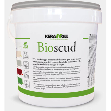 Guaina liquida colorata bioscud kerakoll 5 kg - col. grigia conf. da 5 kg