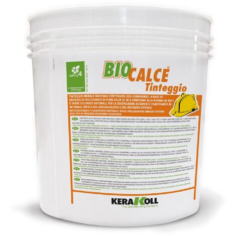 Kerakoll BIOCALCE TINTEGGIO murale naturale certificato traspirante 4 LT