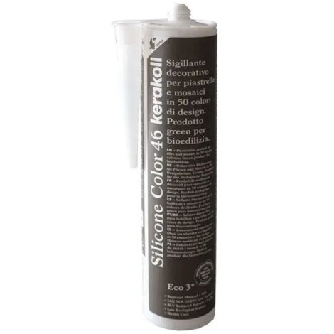 Silicone sigillante decorativo piastrelle mosaici giunture fughe colorato 310 ml colore- n 46 - confezione 1 (1/2)