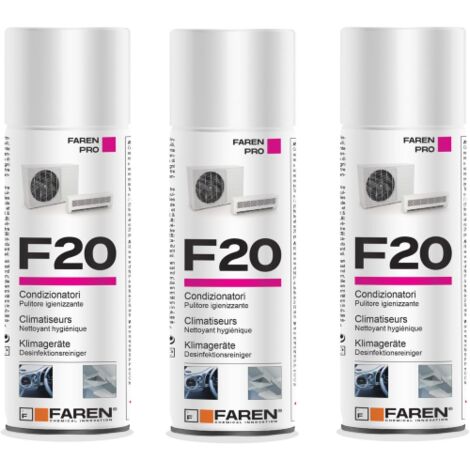 F20 IGIENIZZANTE PER CLIMATIZZATIZZATORI 3 X 400ML FAREN (1/5)