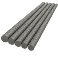 Tondino ferro zigrinato 1,2 m barra armatura cemento armato edilizia pezzi 5 misura Ø 14 mm - confezione 1