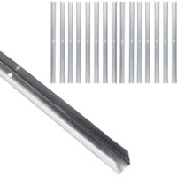 Guida u standard 2 m acciaio zincato sp 0,6 mm fissaggio cartongesso 16 pezzi misure 40 x 100 x 40 mm - confezione 1