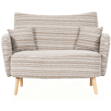 Modernes Zweisitzer-Sofa im Stil, mit superbequemen Armlehnen, Armlehnenkissen und Aufbewahrungstasche, tiefes Zweisitzer-Sofa,kaki (1/5)
