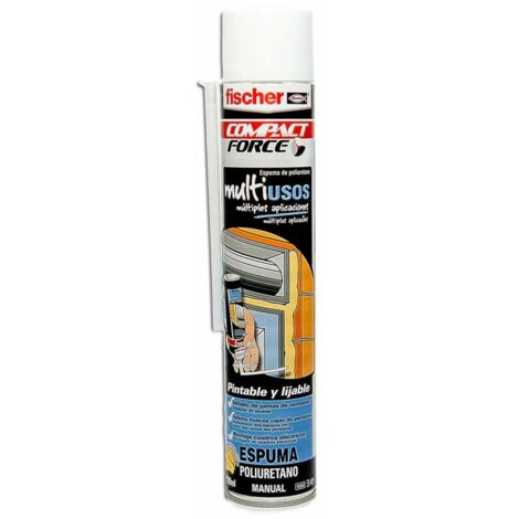 Espuma Poliuretano 700ml Uso Exterior Pintable Lijable Fischer (1/5)