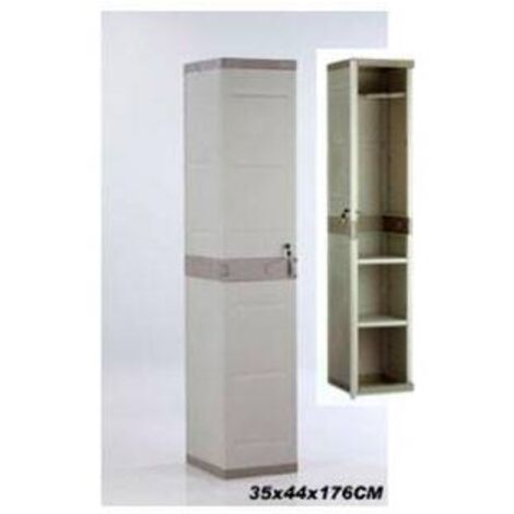 Plastiken Serie Titanium armario taquilla de exterior 35x41x176 cm beige