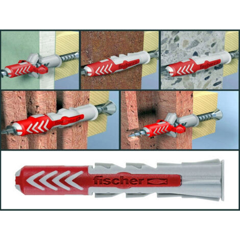 FISCHER DuoPower enchufe para todo tipo de materiales 6x30 - Caja de 100 - 555006