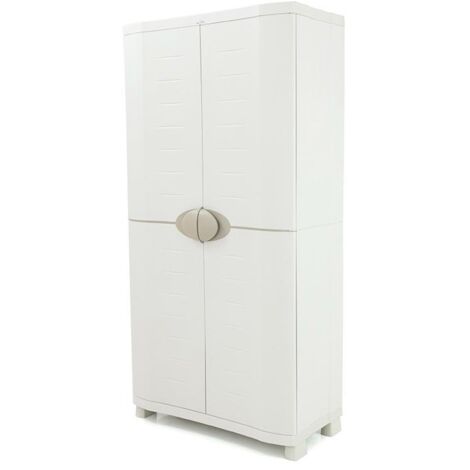 Armario Escobero 90 cm Space Saver Plastiken Beige