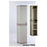 Plastiken Serie Titanium armario taquilla de exterior 35x41x176 cm beige