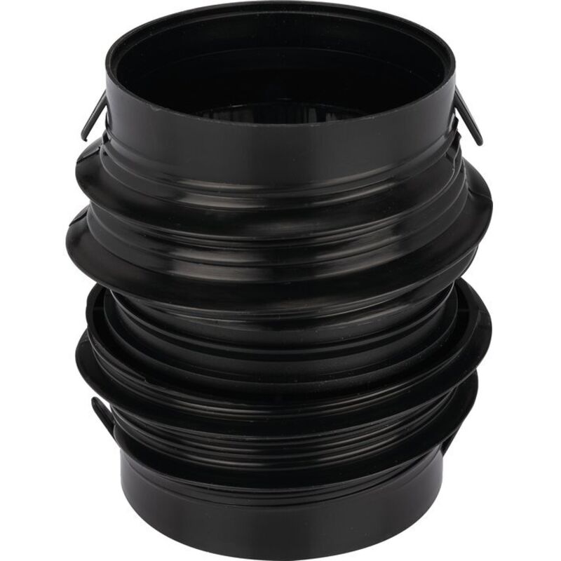 Raccord Tuyau Flexible Caoutchouc 100mm Avec Colliers Inox - Tuyau Ventilation, Climatisation Et Extraction D'Air