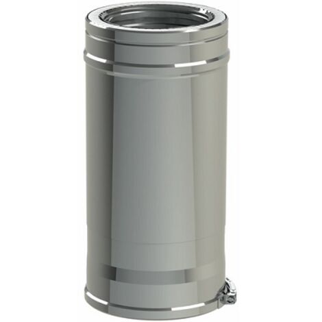 TEN – Conduit de fumée isolé inox 316/304 – Longueur 250 mm – Diamètre 100/150 mm – Résistance à la corrosion pour applications plomberie