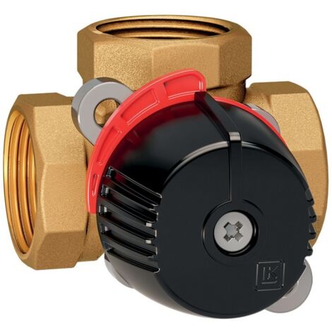 Thermador – Vanne mélangeuse 3 voies laiton femelle 1' – Corps en laiton – Compatible planchers chauffants – Température max 110°C