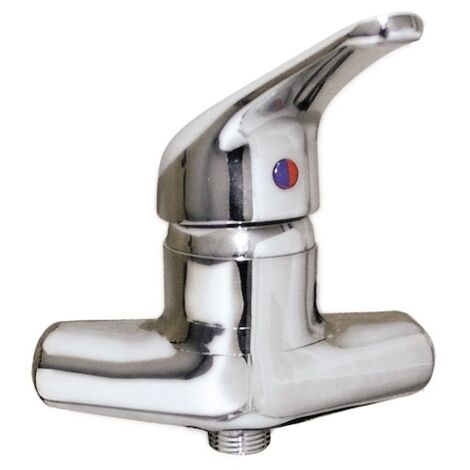Presto – Mitigeur de douche monocommande mural – Finition chromée – Entraxe réglable 100 à 120 mm – Laiton durable pour installations modernes