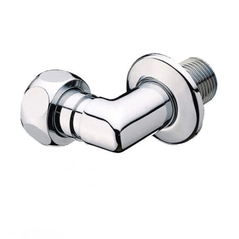 Presto – Raccord coude réglable chrome 1/2" – Filetage entrée 20x27 – Fixation rapide pour robinetterie – Alimentation temporisée 3/4"
