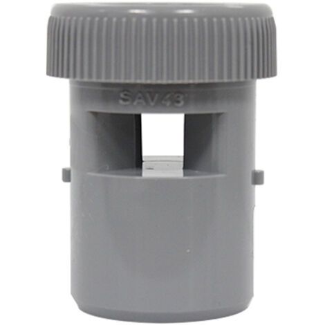 Nicoll – Clapet aérateur PVC 40mm à coller – Diamètre 40mm – Évite désamorçage siphons – Capacité d'entrée d'air 1,6 l/s