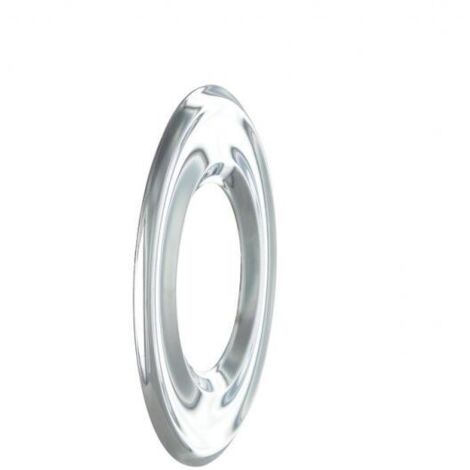 Rosace pour robinetterie sanitaire à moulures - Diamètre extérieur : 55 mm - Diamètre intérieur : 28 mm - PRESTO