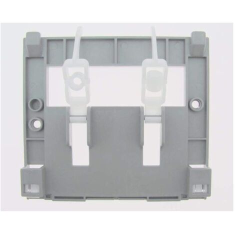 Siamp – Plaque de commande WC Primeo 536 – Détrompé pour montage facilité – Trous décalés pour flexibilité d'installation – Finition métal