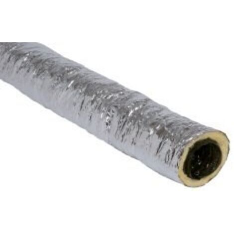 Aldes – Gaine VMC isolée 125mm – Longueur 6m – Conduit souple en plastique pour ventilation maison individuelle – Résistance thermique