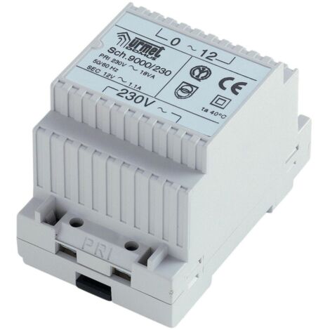 Urmet 9000/230 - Alimentation, Transformateur de sécurité 12V 20VA