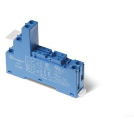 Support 10A 250V séries 4051 4052 4061,bleu étrier métal,à cage pinning 5mm FINDER 9505SMA
