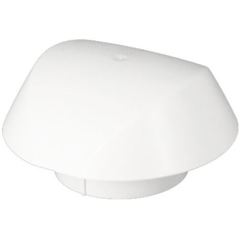 Nicoll – Chapeau de ventilation Ø125 mm – Finition métal – Anti-nuisible intégré – Adaptable sur tube PVC – Pour toits plats étanches