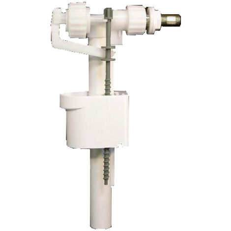 Siamp-Cedap – Robinet flotteur silencieux horizontal 95L – Alimentation latérale 12x17 – Thermoplastique blanc – Réglage niveau d'eau pour économies