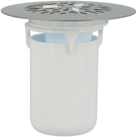 Grille de bonde pour receveur de douche diamètre 60mm – Tasse inox poli anti-odeurs – Installation facile sur bondes NICOLL – P-Pro