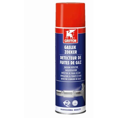 Griffon – Spray aérosol détecteur de fuites 400ml – Non corrosif et ininflammable – Détection pour systèmes de réfrigération et climatisation